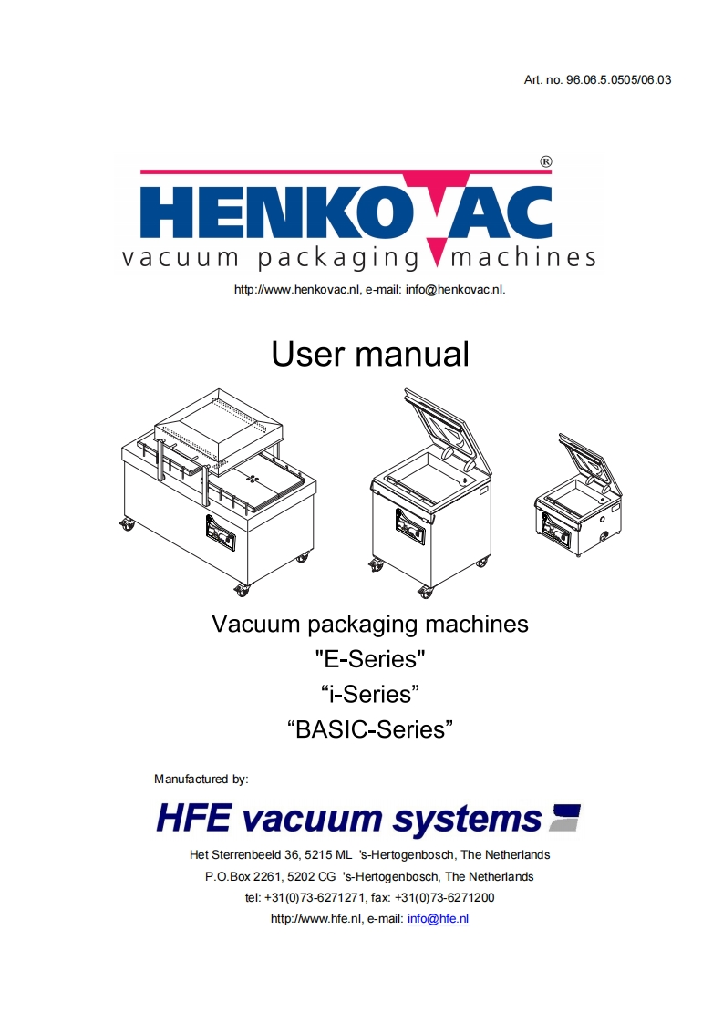 Henkovac-User-用户操作说明书手册