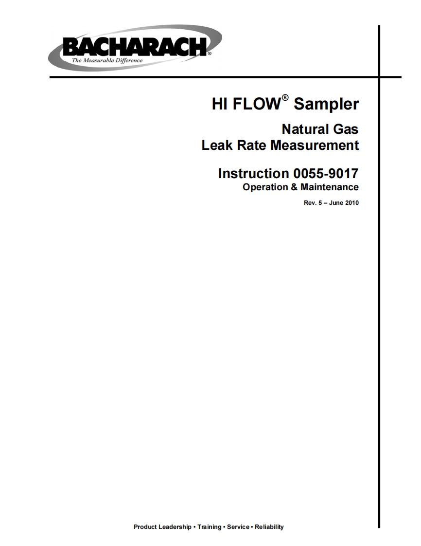 Hi-Flow-Sampler_手册说明书指南
