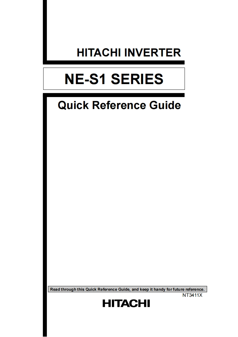 Hitachi-NE-S1-Manual变频器操作说明书手册-ENG