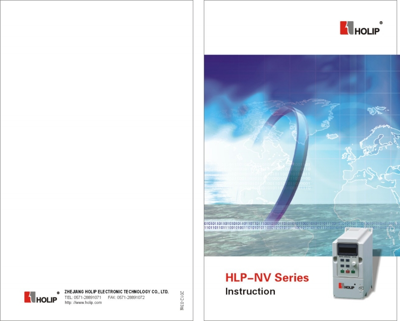 Holip---NV变频器操作说明书手册