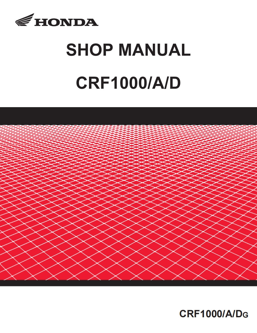 Honda-CRF1000L-service-manual维修维护手册