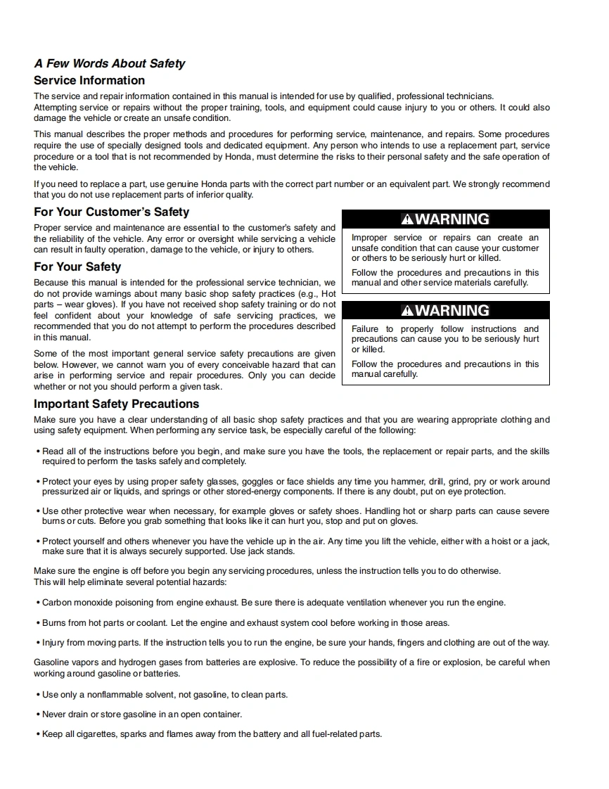 Honda_GL1800_2001_service_manual维修维护手册