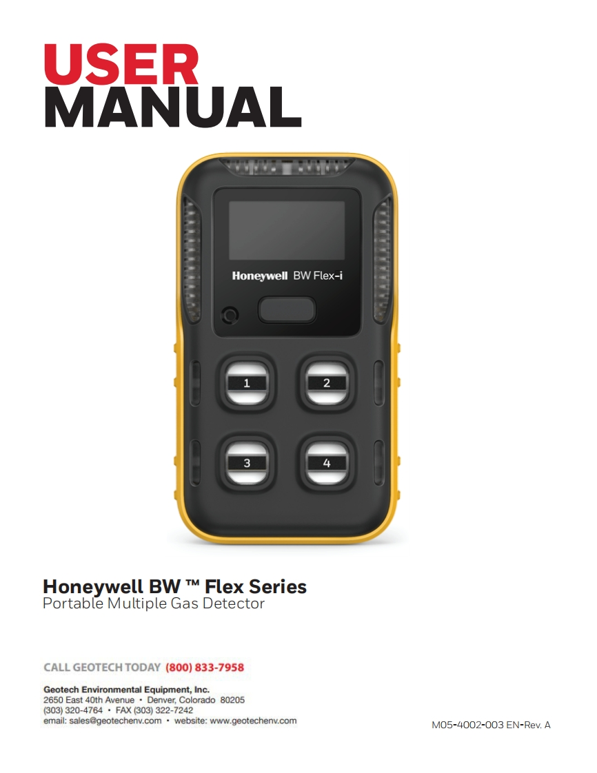 Honeywell_BW_Flex_Series_User_使用说明书手册