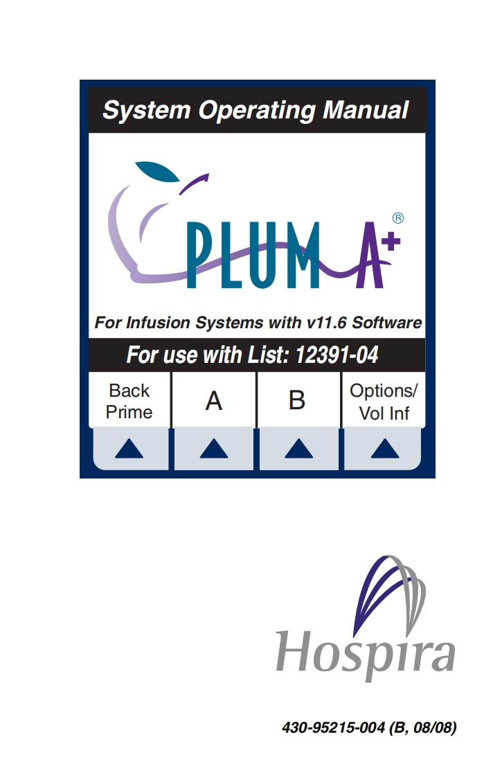 Hospira-Plum-A-Plus-and-A-Plus-3-操作说明书手册