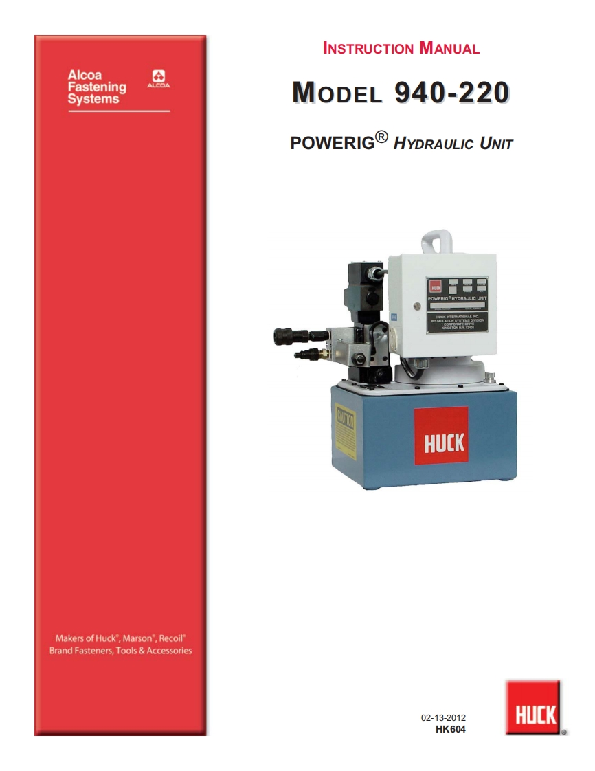 Huck-940-User-Manual操作说明书手册新质力文库 - 聚焦新质生产力发展的数字化知识库_行业洞察 / 理论成果 / 实践指南免费下载新质力文库