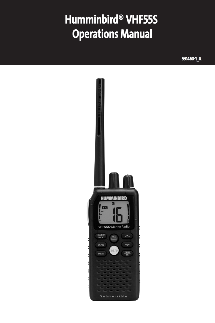 Humminbird_VHF-55S_Manual操作说明书手册