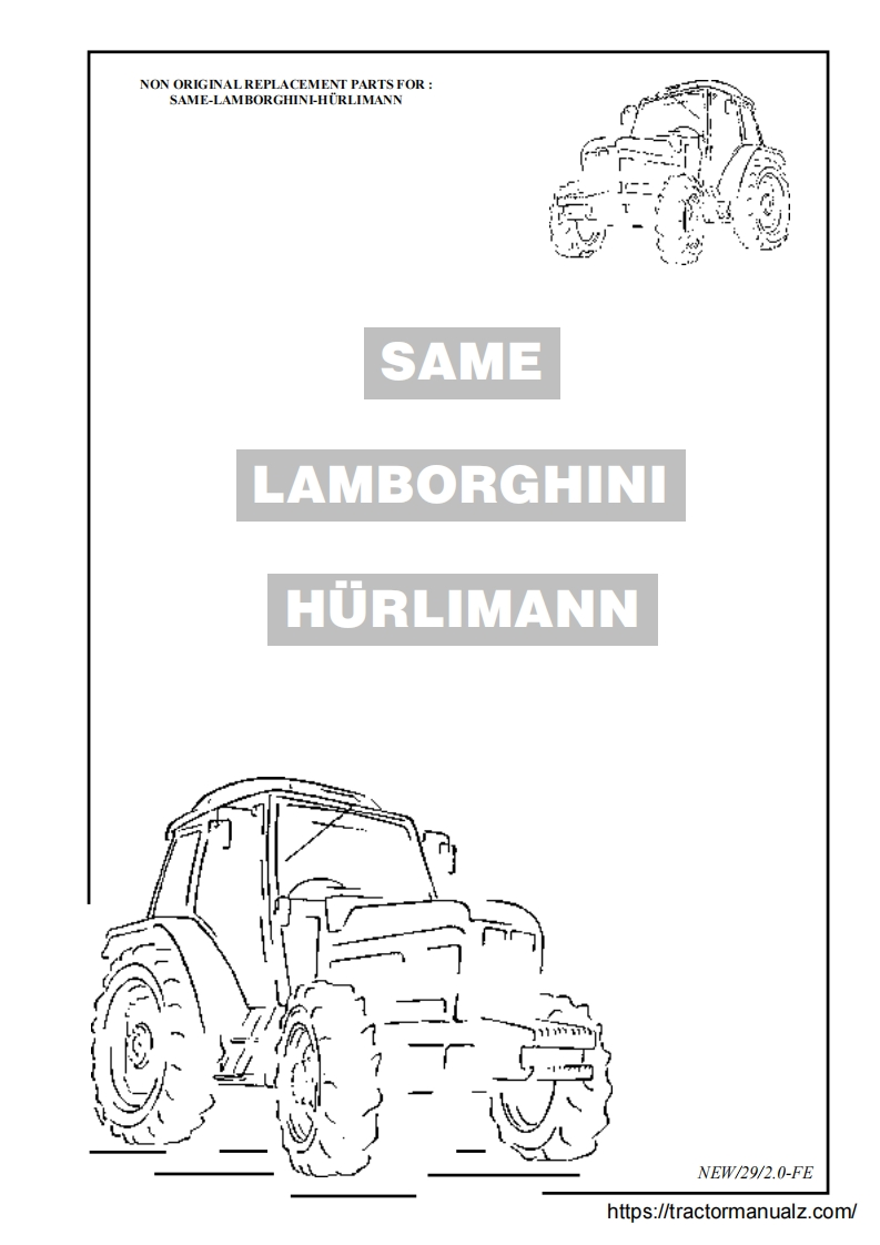 Hurlimann-Tractors-Replacement-零部件手册-PDF