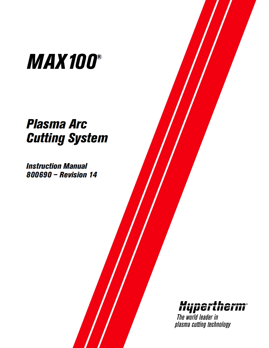Hypertherm-Max100-操作说明书手册