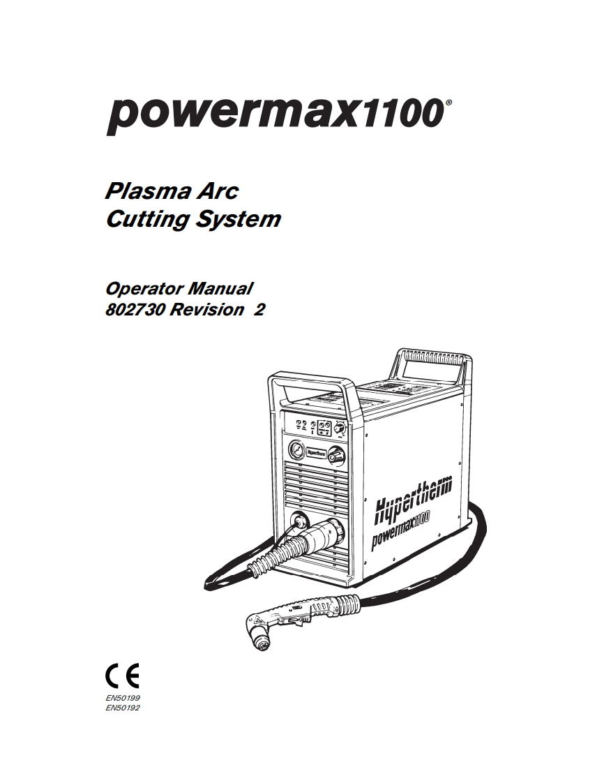 Hypertherm-Powermax-1100-操作说明书手册