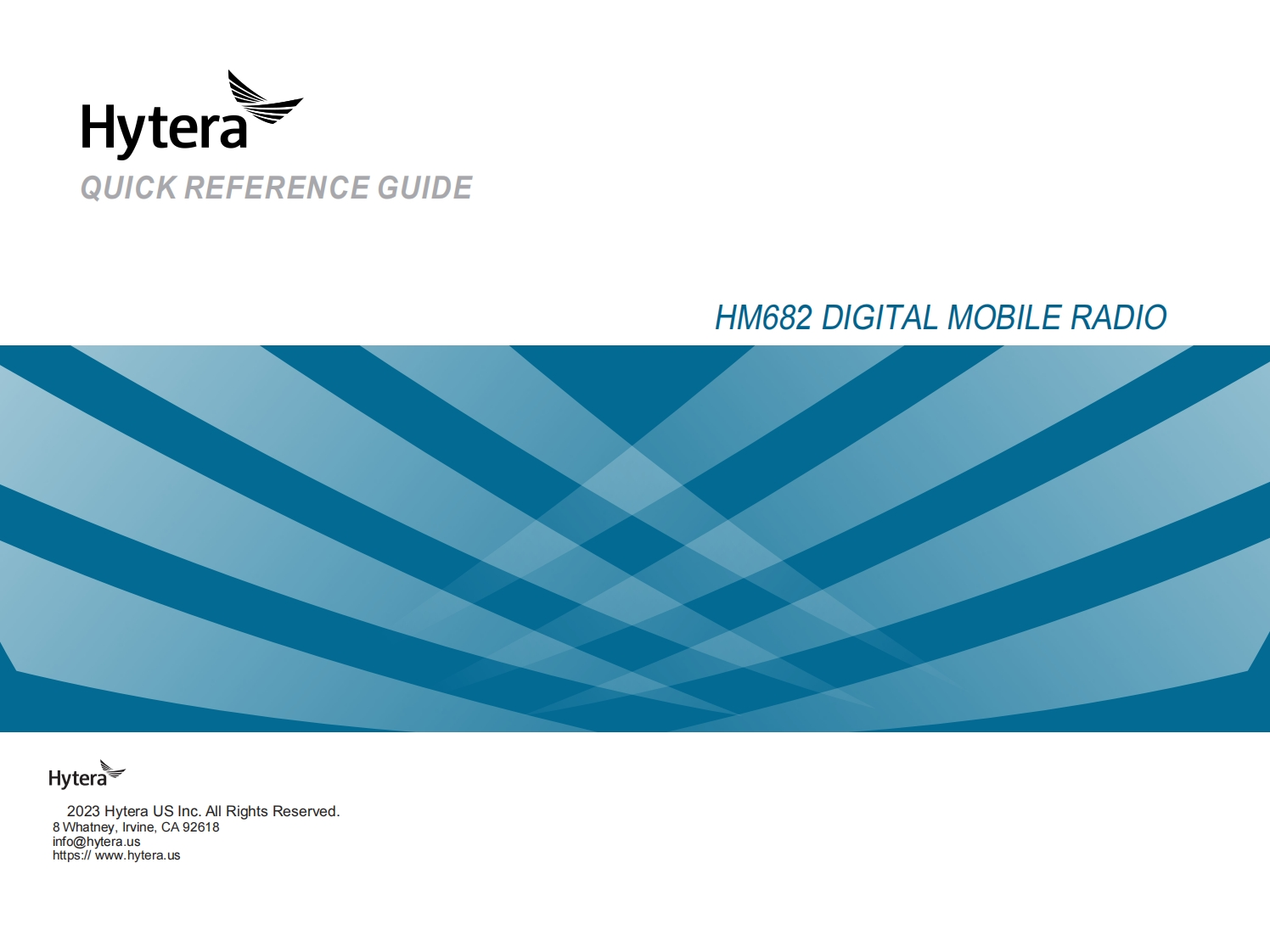 Hytera-HM68X-H-Series-DMR-Mobile-Radio-简明操作说明书手册-V00