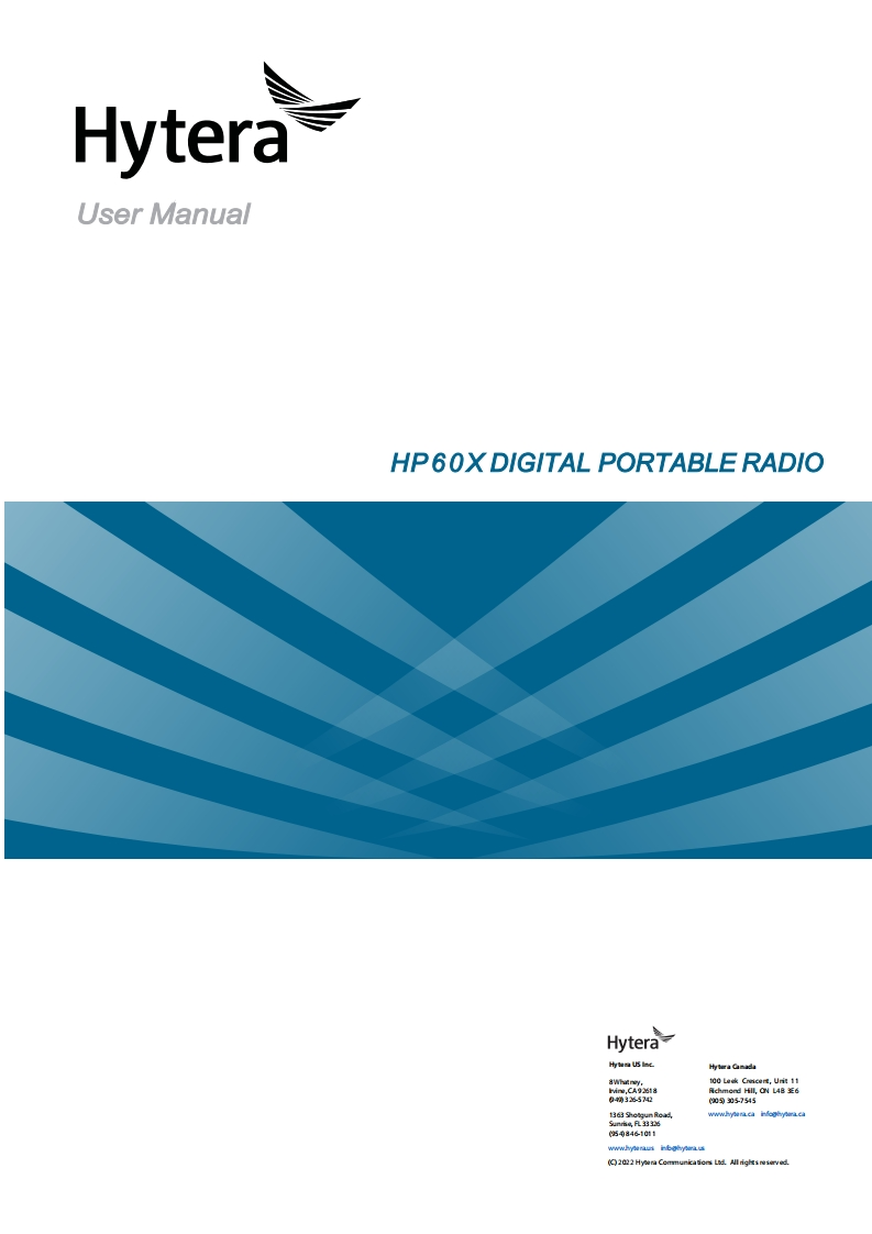 Hytera-HP60X-Digital-Portable-Radio-使用说明书手册l-R2.0_eng
