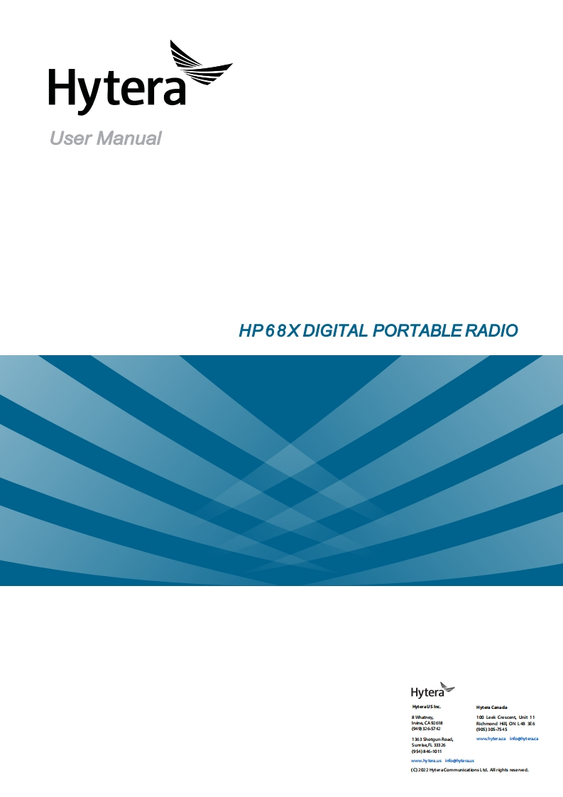 Hytera-HP68X-Digital-Portable-Radio-使用说明书手册l-R2.0_eng