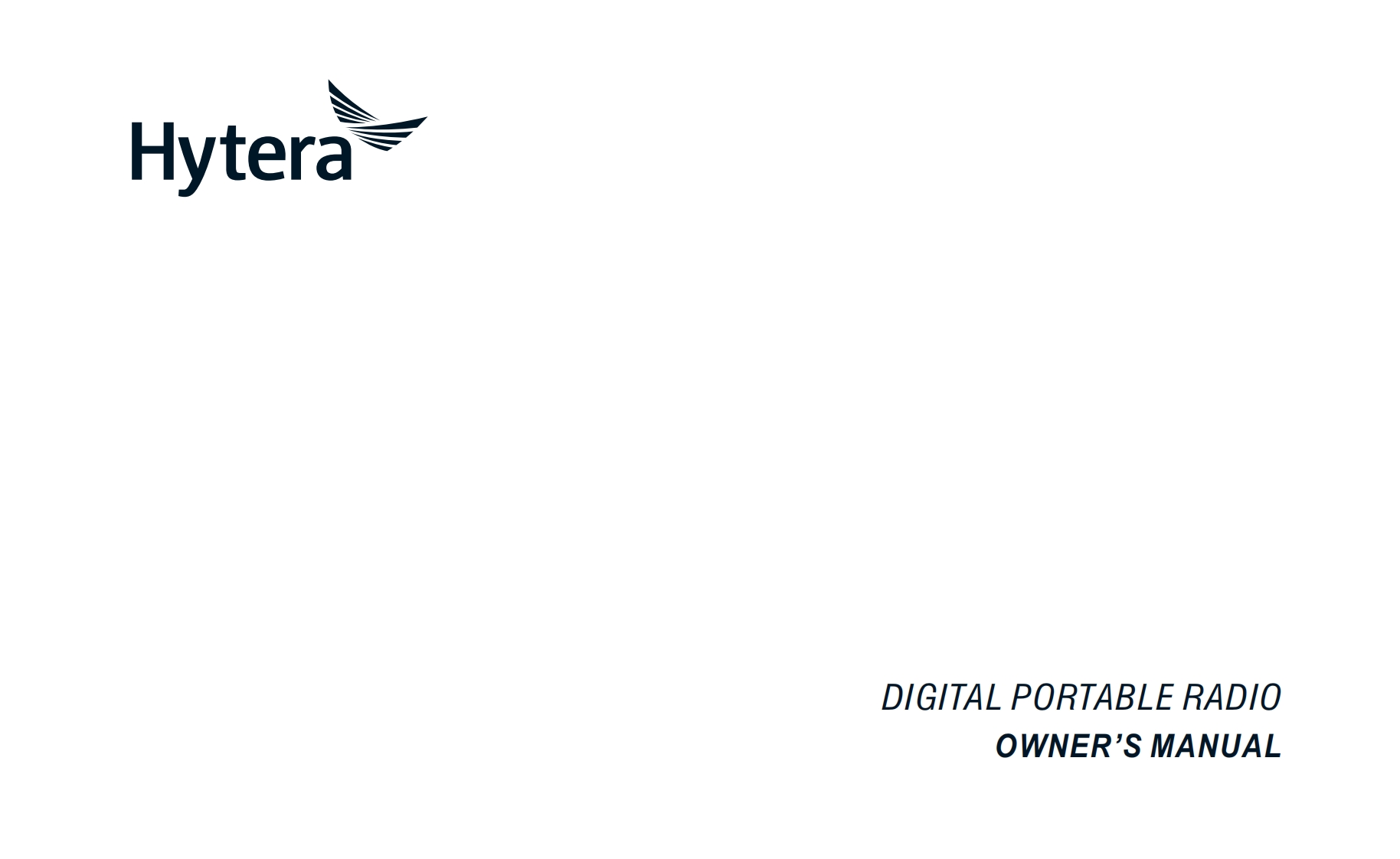 Hytera-PD362i-Digital-Portable-Radio-使用说明书手册