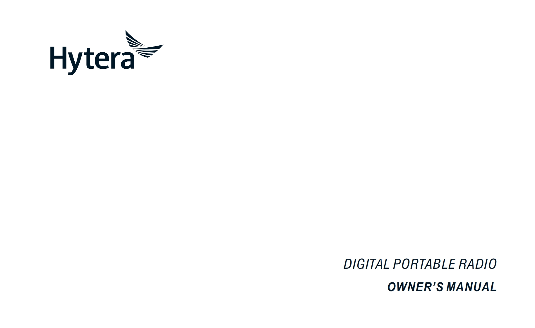 Hytera-PD402i-Digital-Portable-Radio-使用说明书手册