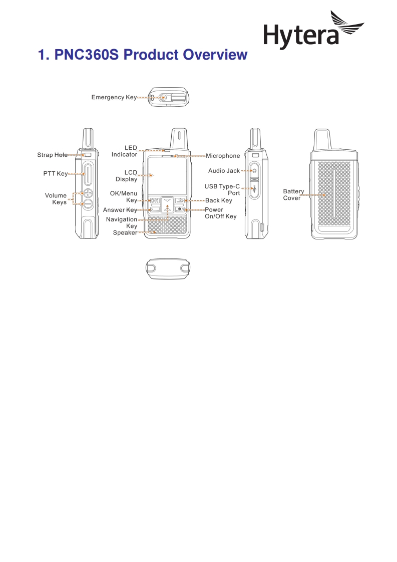 Hytera_PNC360S_PoC_Radio_简明操作说明书手册_V1.0