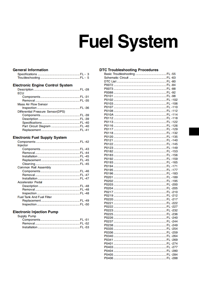 Hyundai-HD78-Fuel-System---Workshop-Manual维修手册
