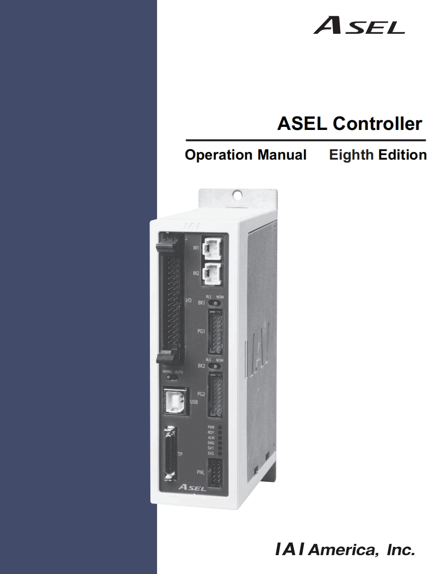 IAI_ASEL_24V-servo_twee-assige-controller_操作说明书手册