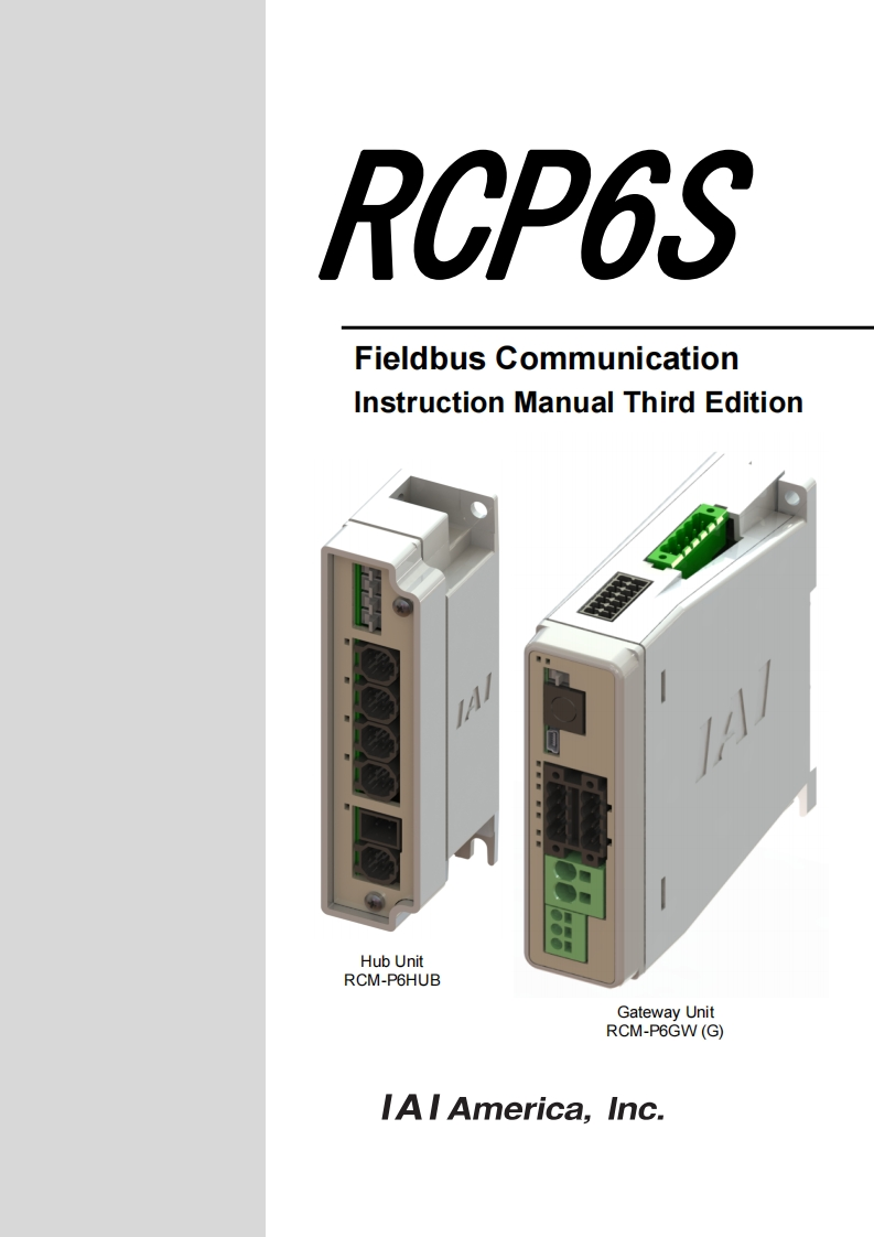 IAI_FIELDNETWORK_RCP6SME0349-3A_操作说明书手册
