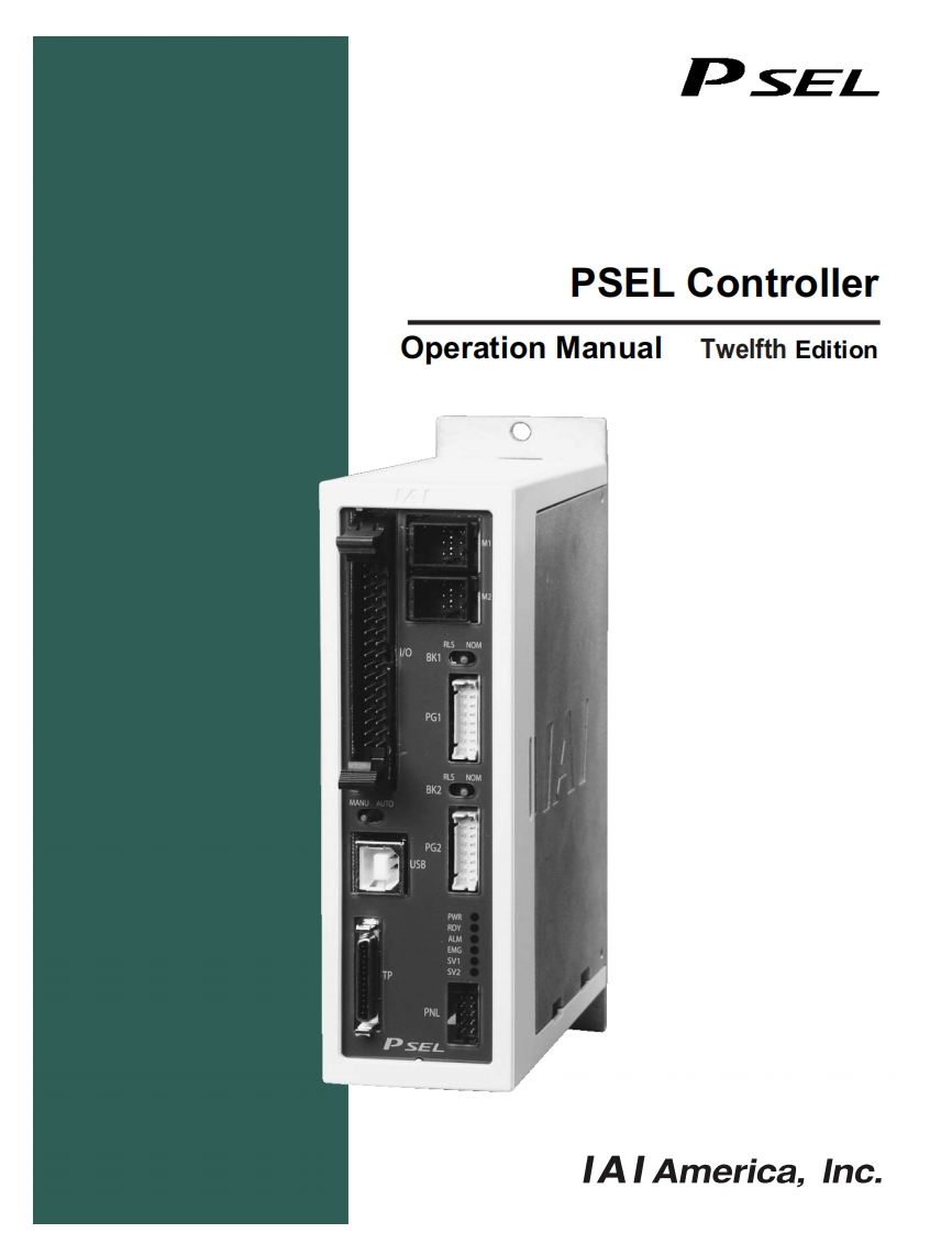 IAI_PSEL_24V-stepper-twee-assige-controller_操作说明书手册