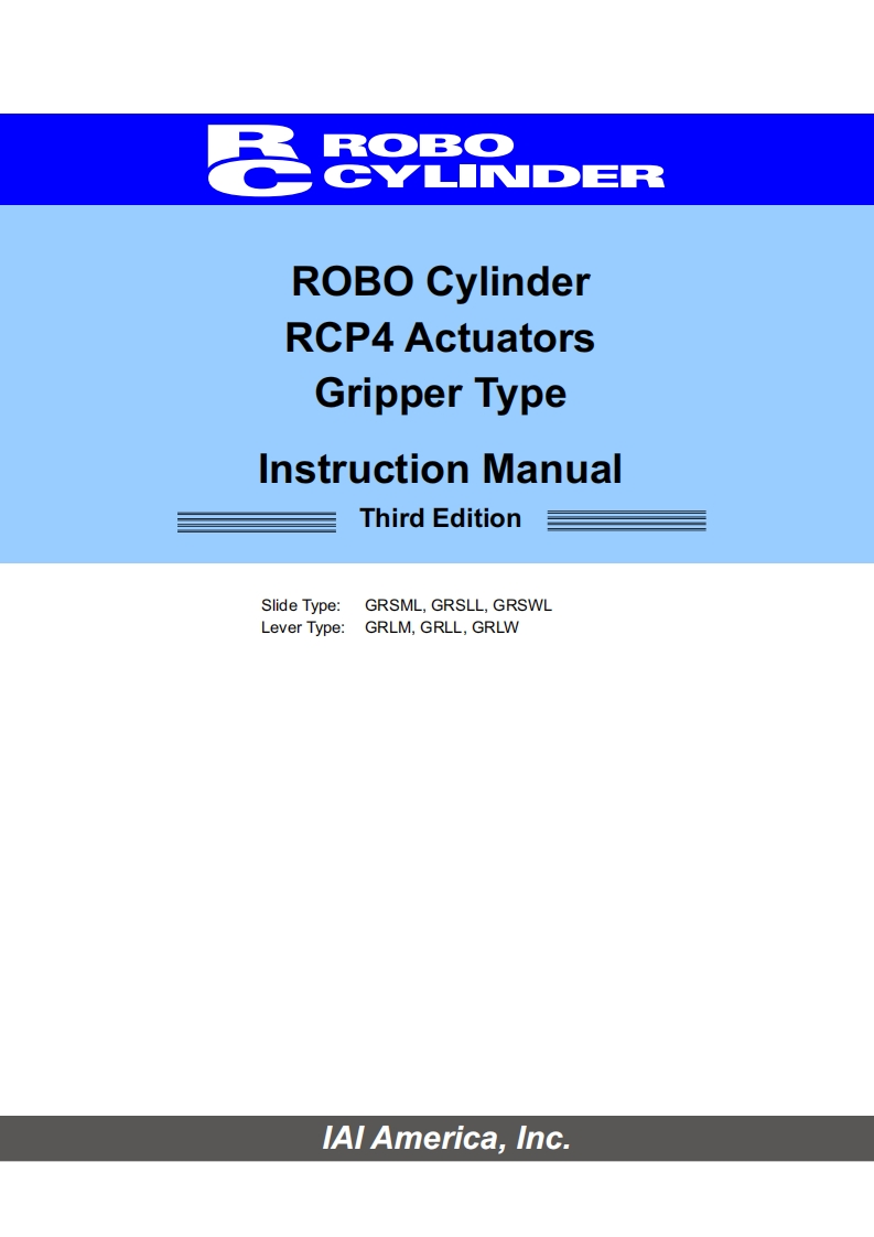 IAI_RC-GR-V_Verticale-grijpers-2-vingers_操作说明书手册