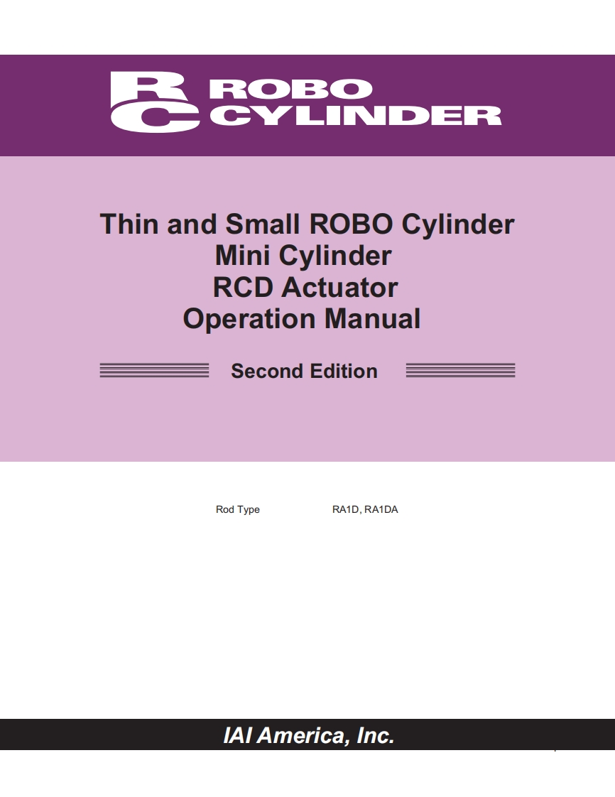 IAI_RCD_dc-mini-servo-actuator-drijfstang_操作说明书手册