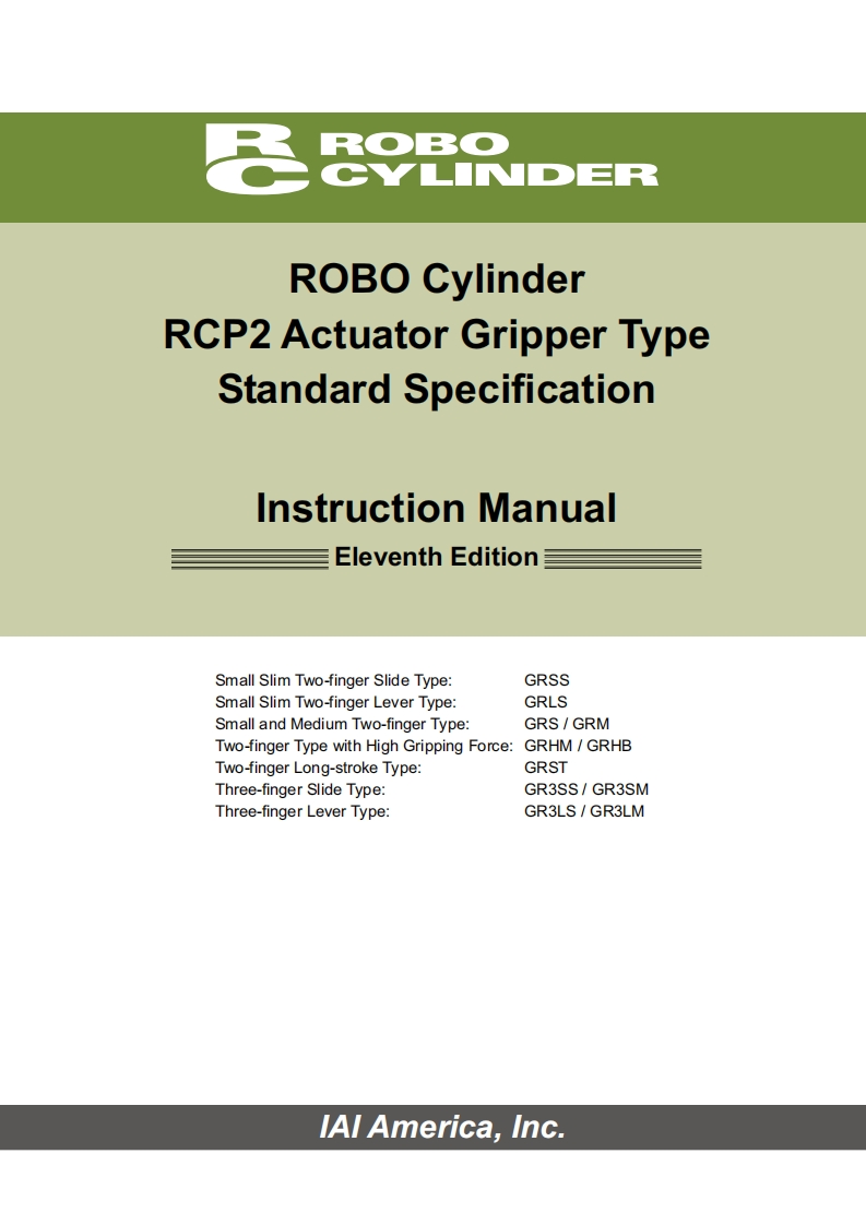 IAI_RCP2-GR_grijpers-2-vingers-slede_操作说明书手册