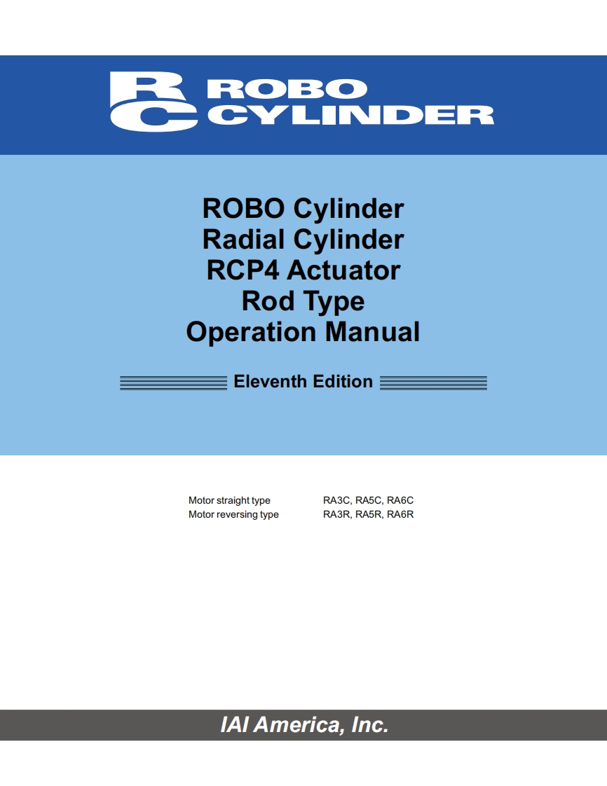 IAI_RCP4-R_24V-stepper-actuator-drijfstang_操作说明书手册