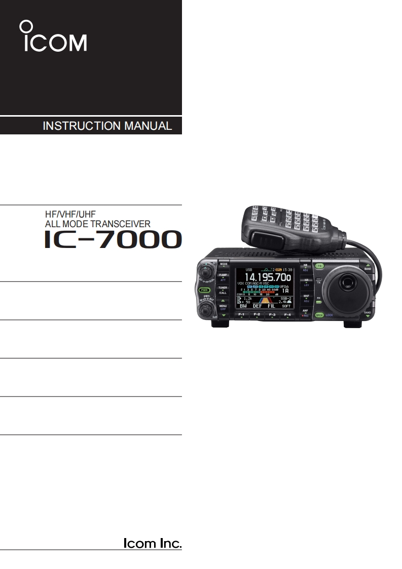 IC-7000_操作说明书手册