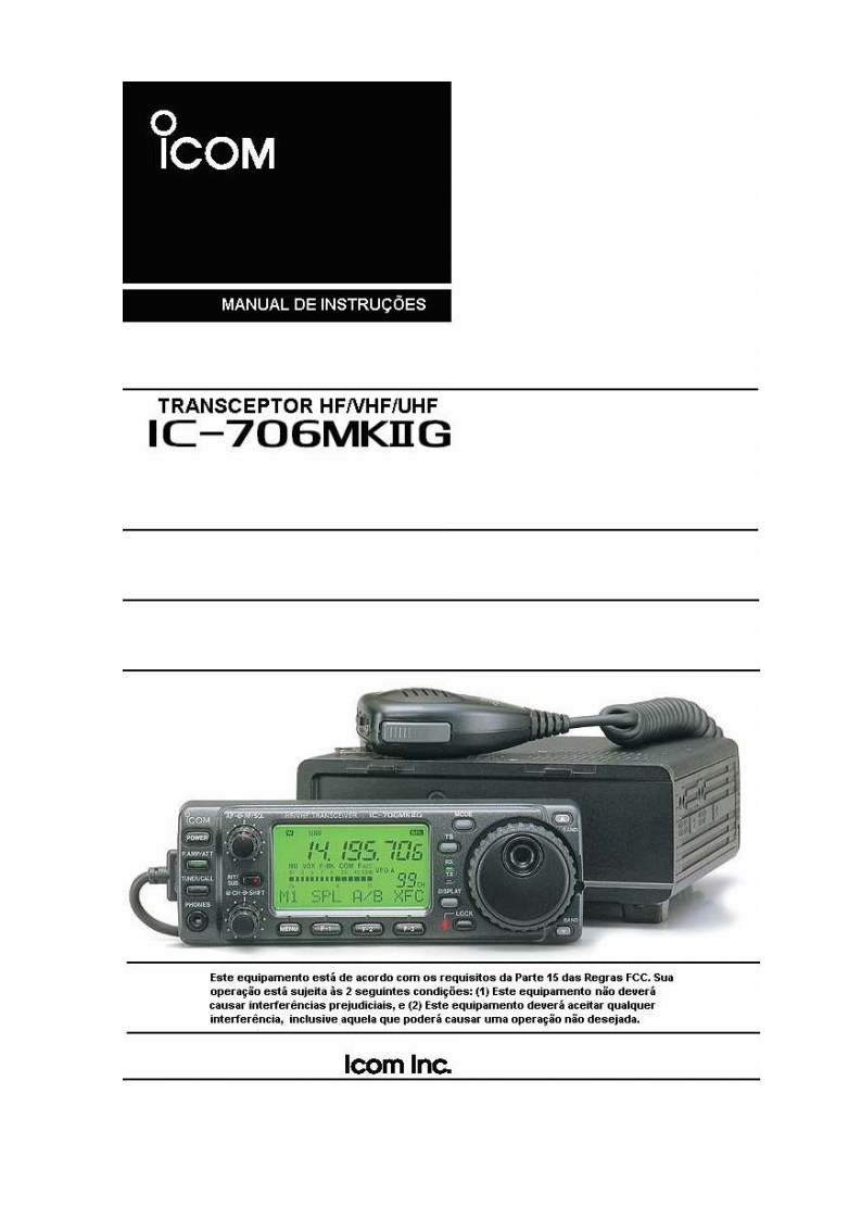 IC-706Mk2G_使用说明书手册_PT
