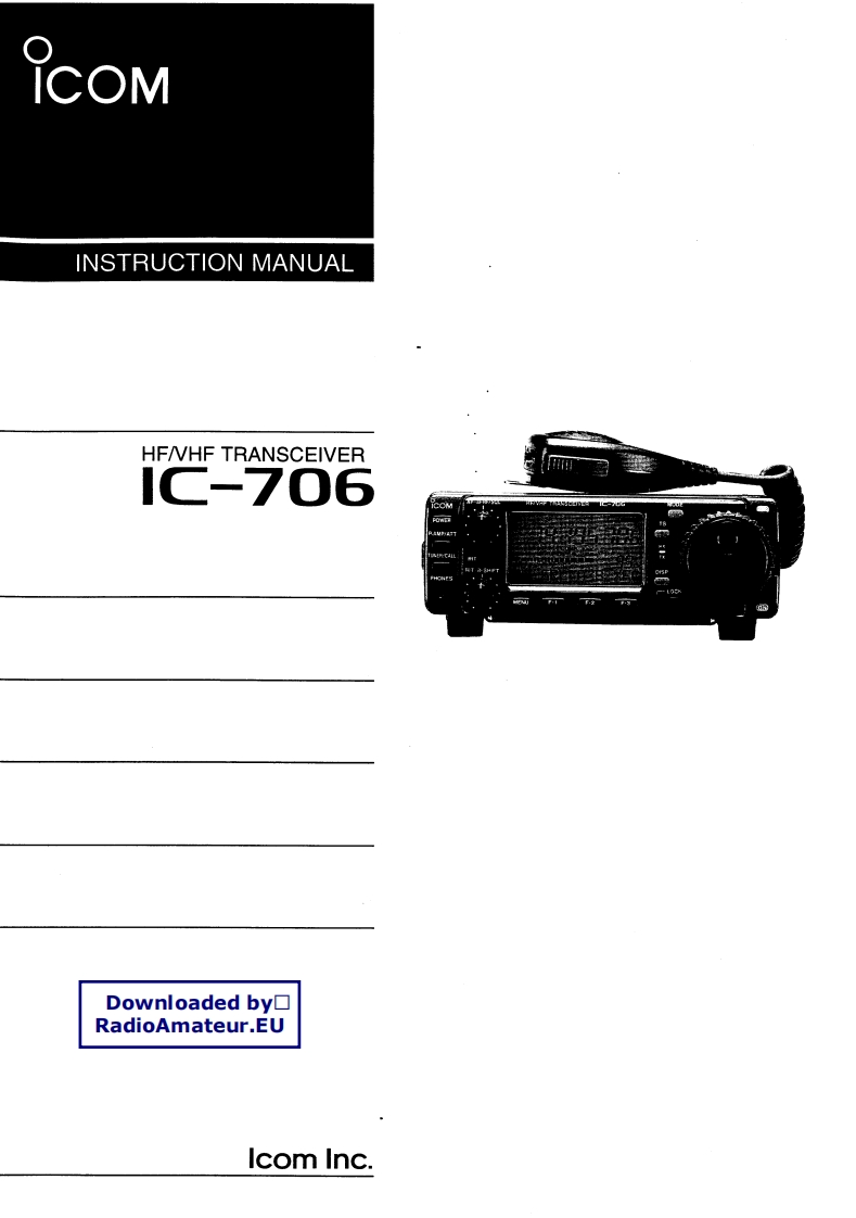 IC-706_使用说明书手册