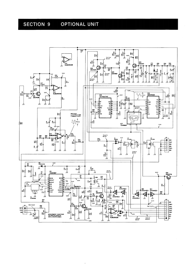IC-707_UI-9_参考电器原理图