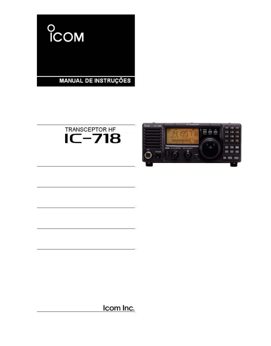 IC-718_使用说明书手册_PT_2000