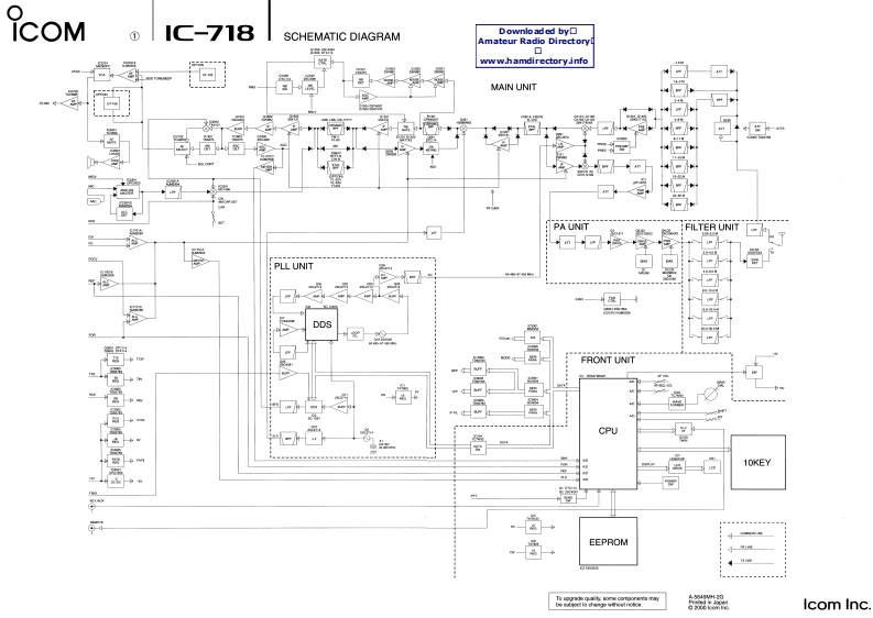 IC-718_参考电器原理图