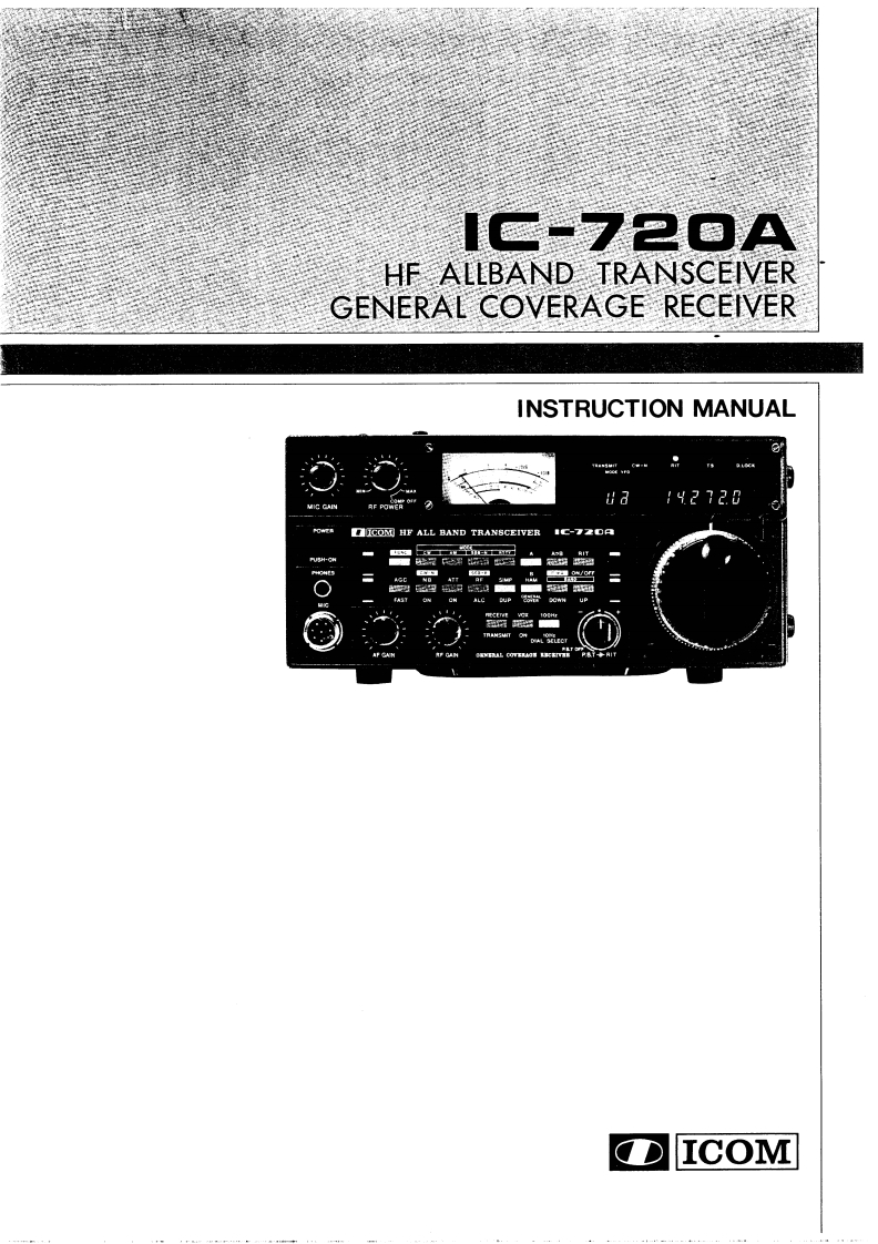 IC-720A_使用说明书手册