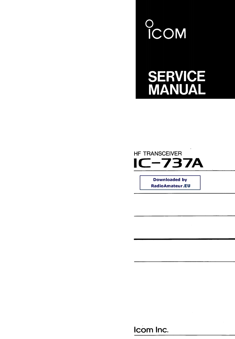 IC-737A_维修维护电器原理图手册