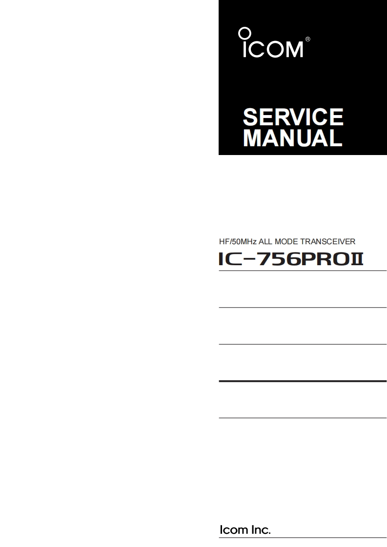 IC-756PROII维修维护电器原理图册