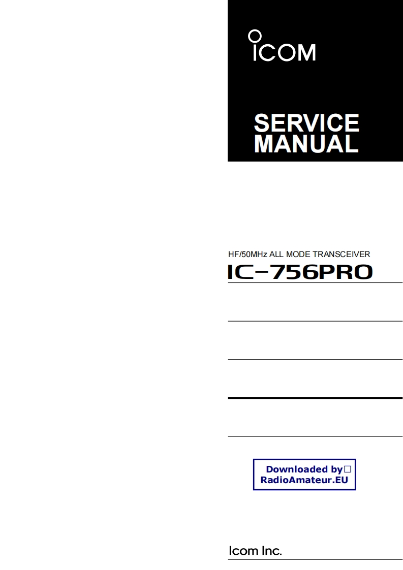 IC-756Pro_维修维护电器原理图手册