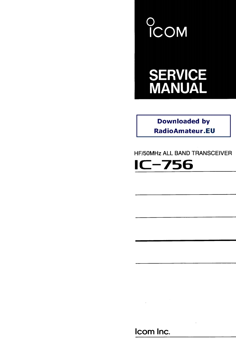 IC-756_维修维护电器原理图手册