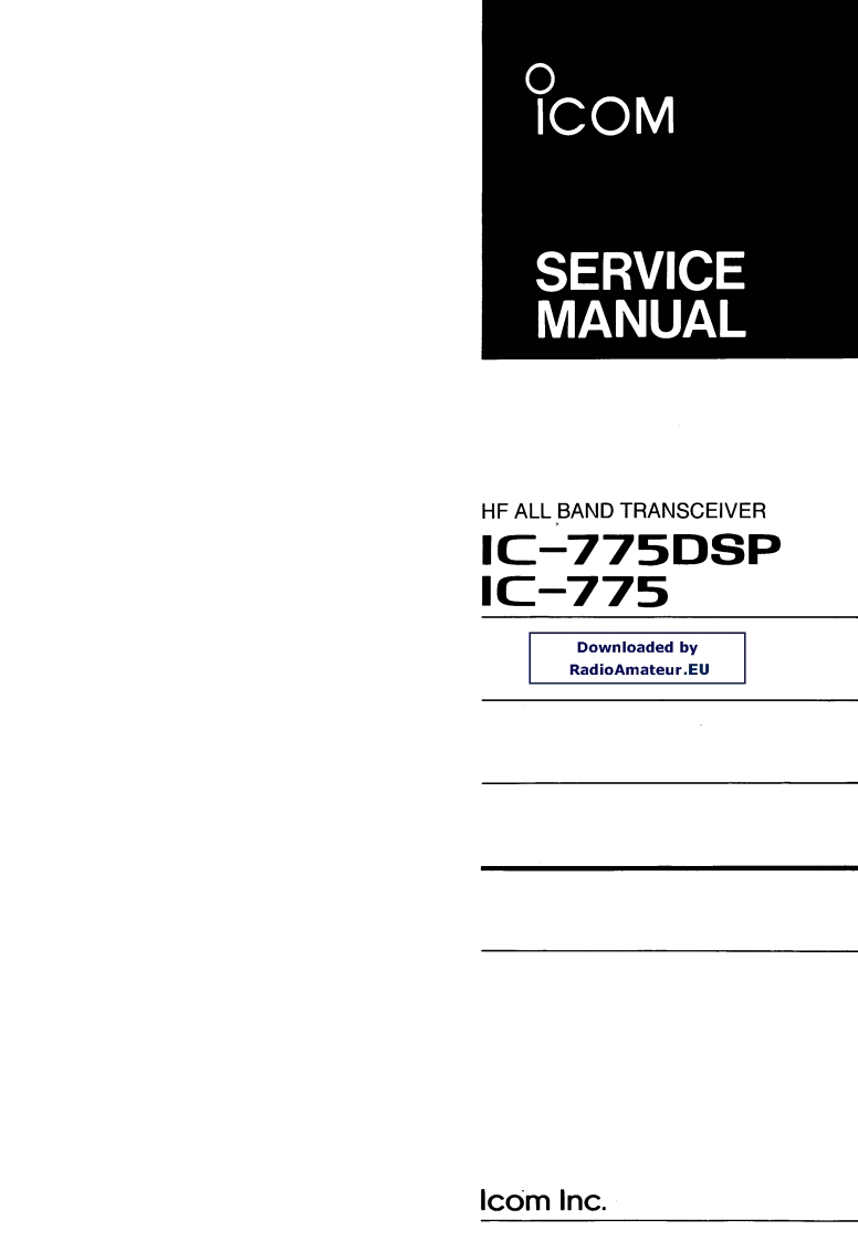 IC-775_DSP_维修维护电器原理图手册