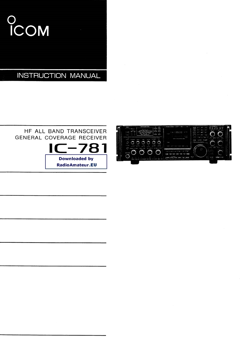 IC-781_使用说明书手册