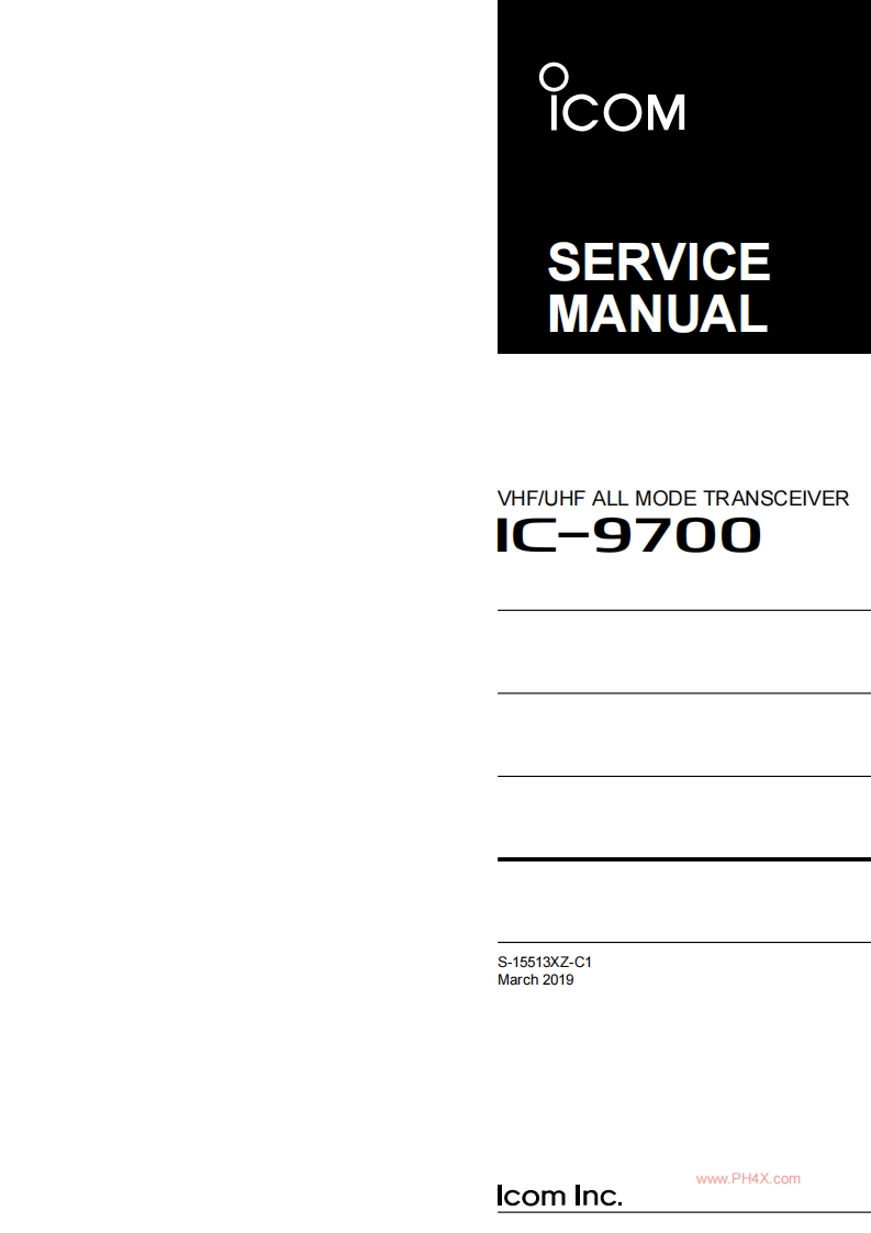IC-9700_Service_Manual维修手册含电器原理图