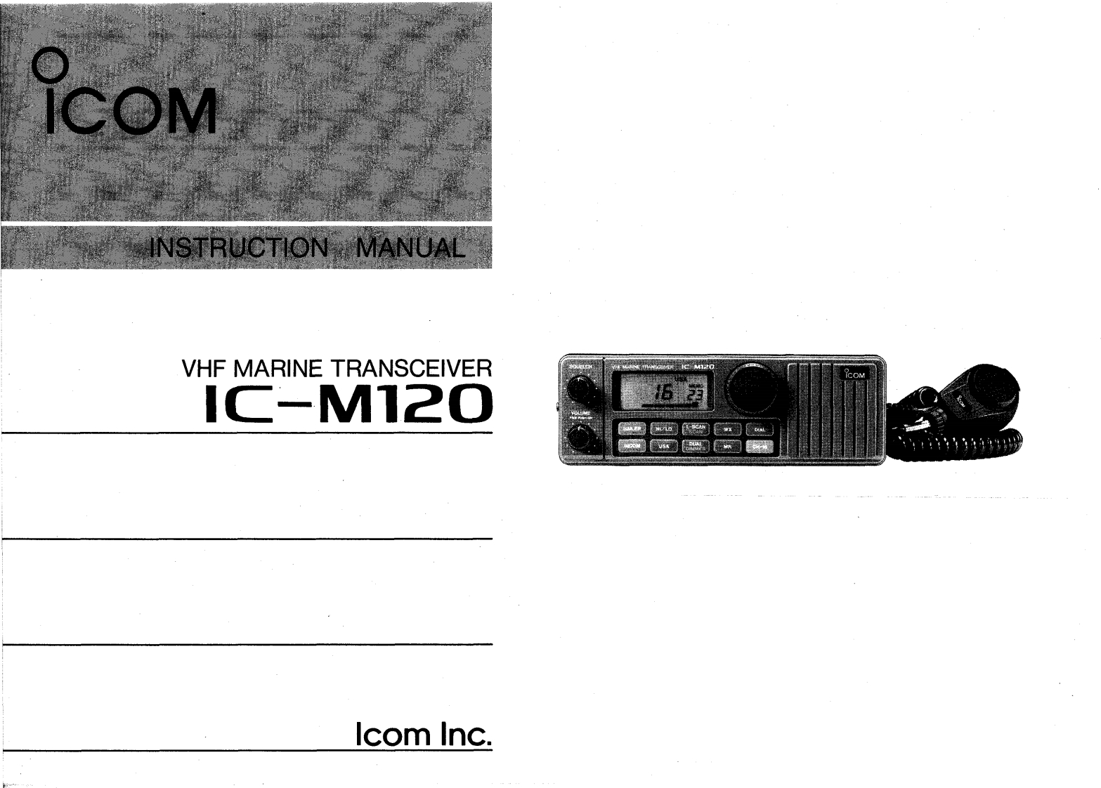 IC-M120_Manual操作说明书手册