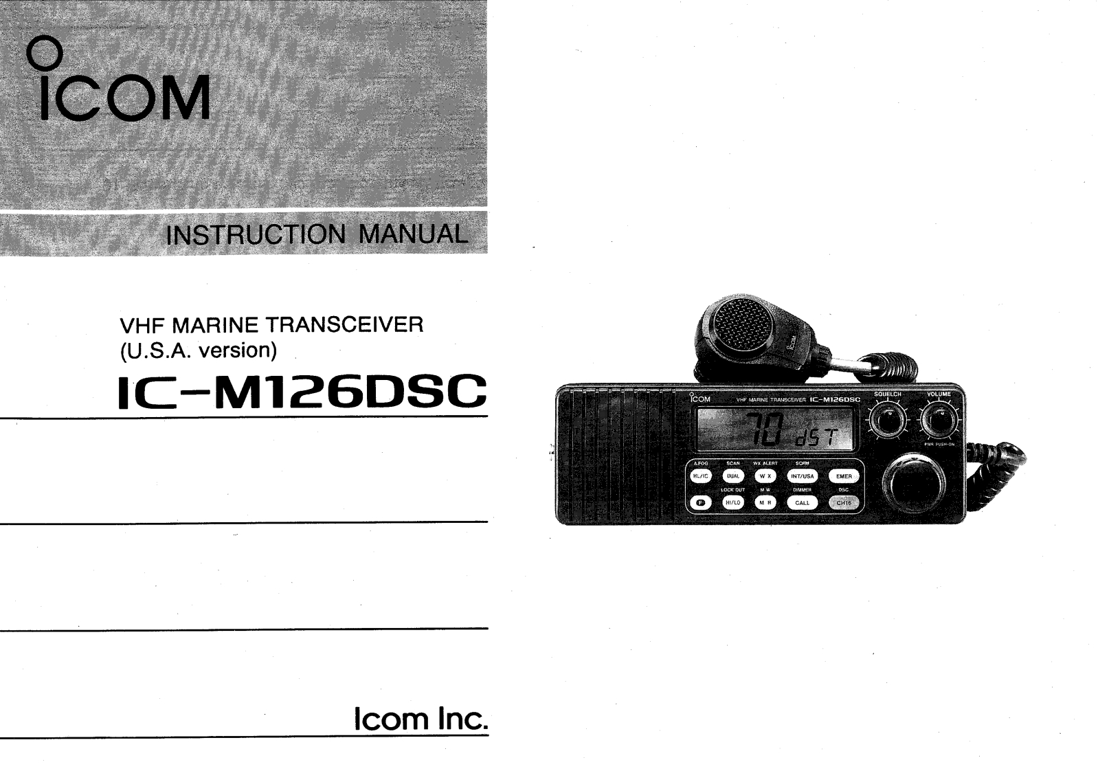 IC-M126DSC_Manual操作说明书手册