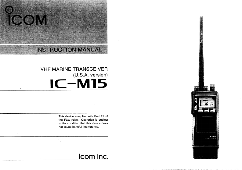 IC-M15-(USA)_Manual操作说明书手册