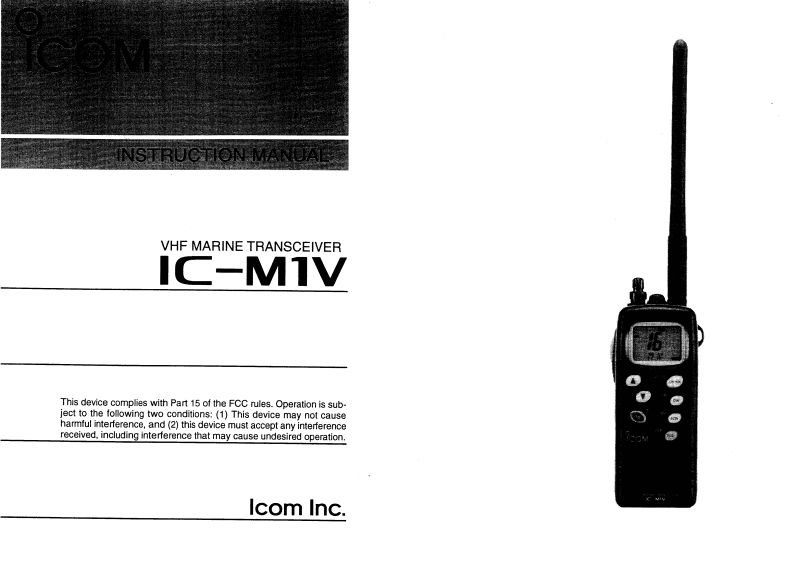 IC-M1V_Manual操作说明书手册