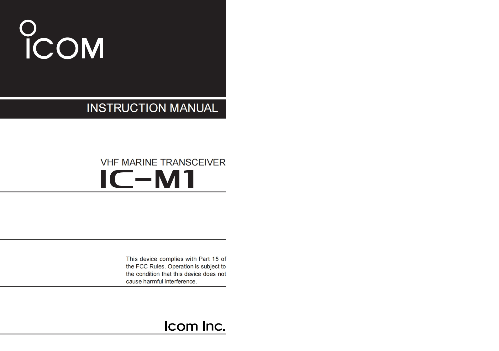 IC-M1_Manual操作说明书手册