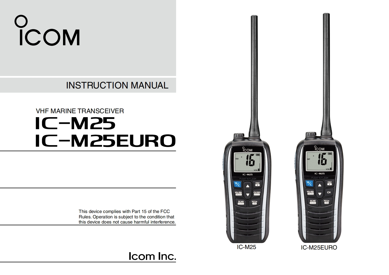 IC-M25-Instruction-manual操作说明书手册-2