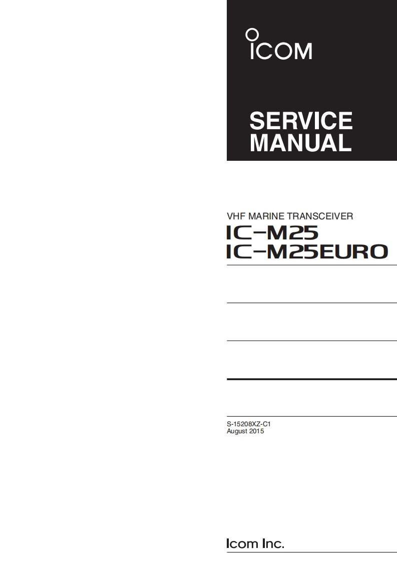 IC-M25-Service-manual维修手册含电器原理图-2