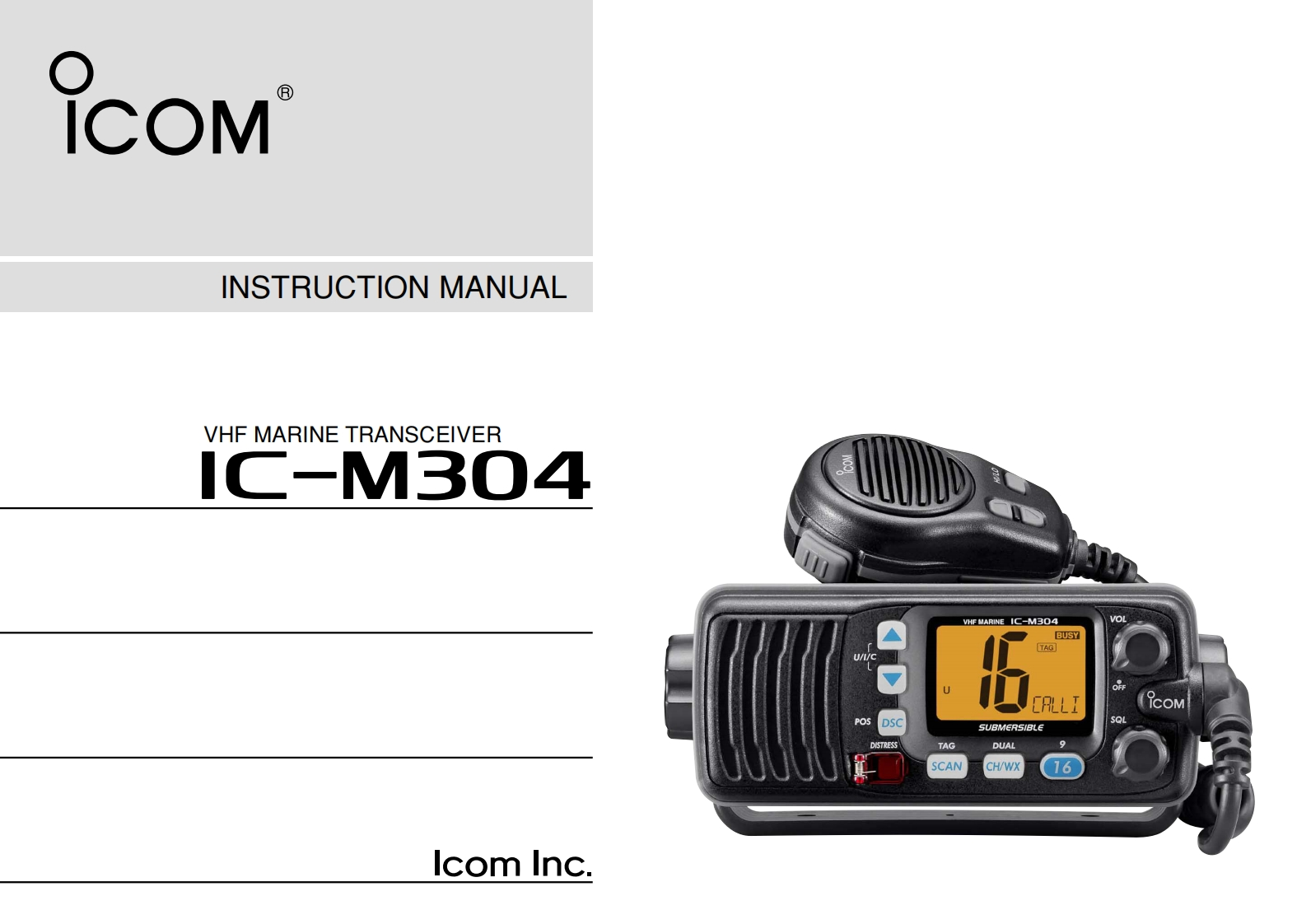 IC-M304_Manual操作说明书手册