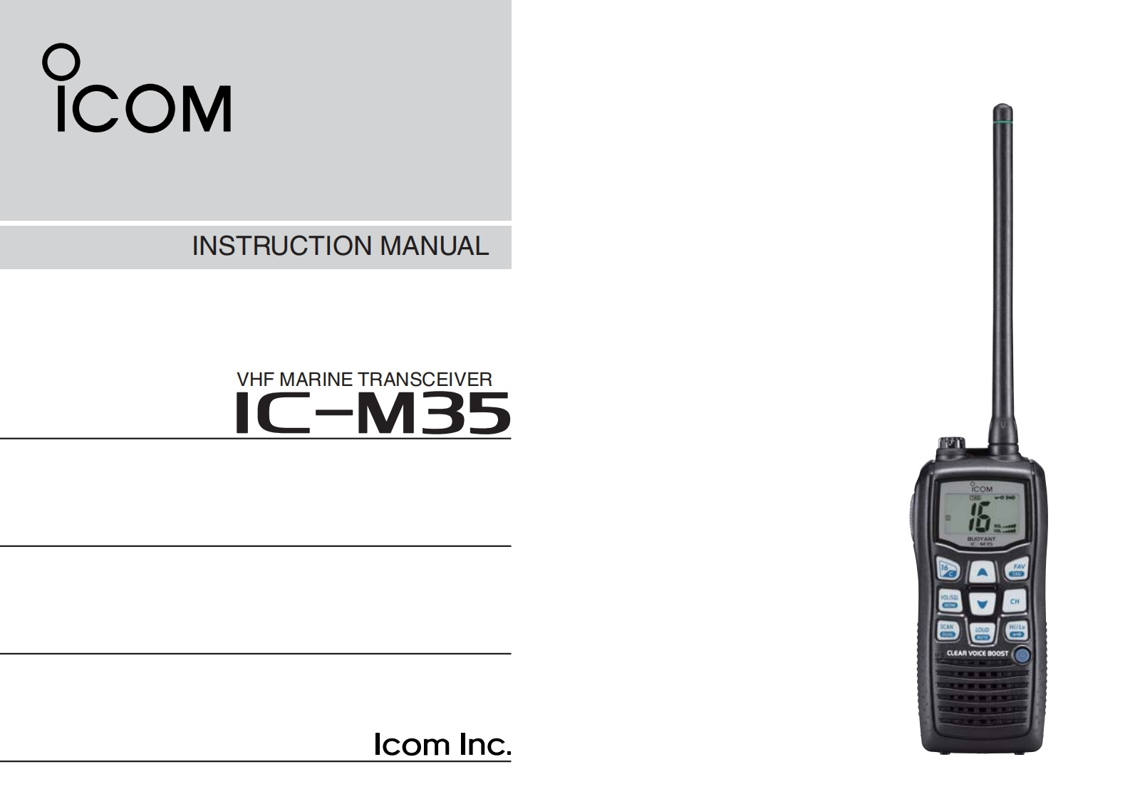 IC-M35-Instruction-manual操作说明书手册